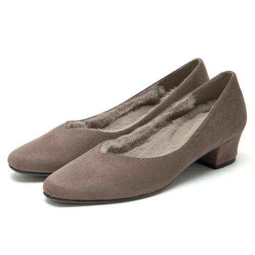 インナーファーVカットパンプス